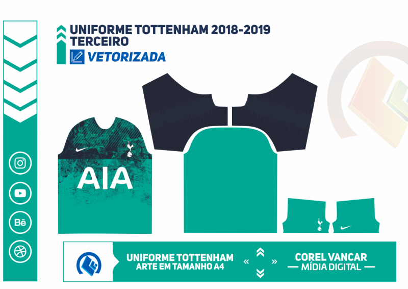 Tottenham Hotspur Terceira camisa de futebol 2018 - 2019